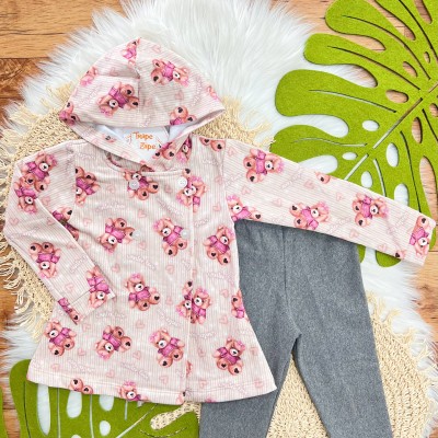 Conj. Casaco Winter Love e Calça Legging - 